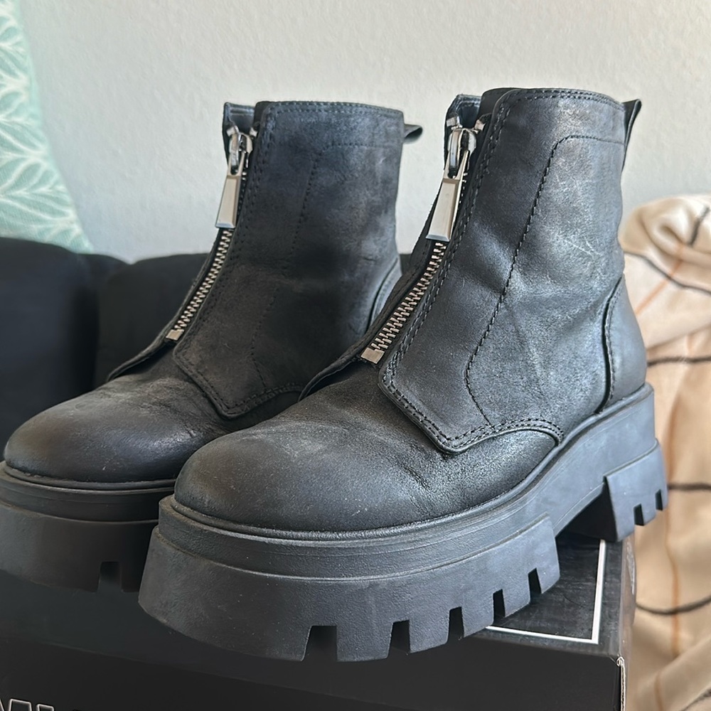 GB Zip Combat Boots